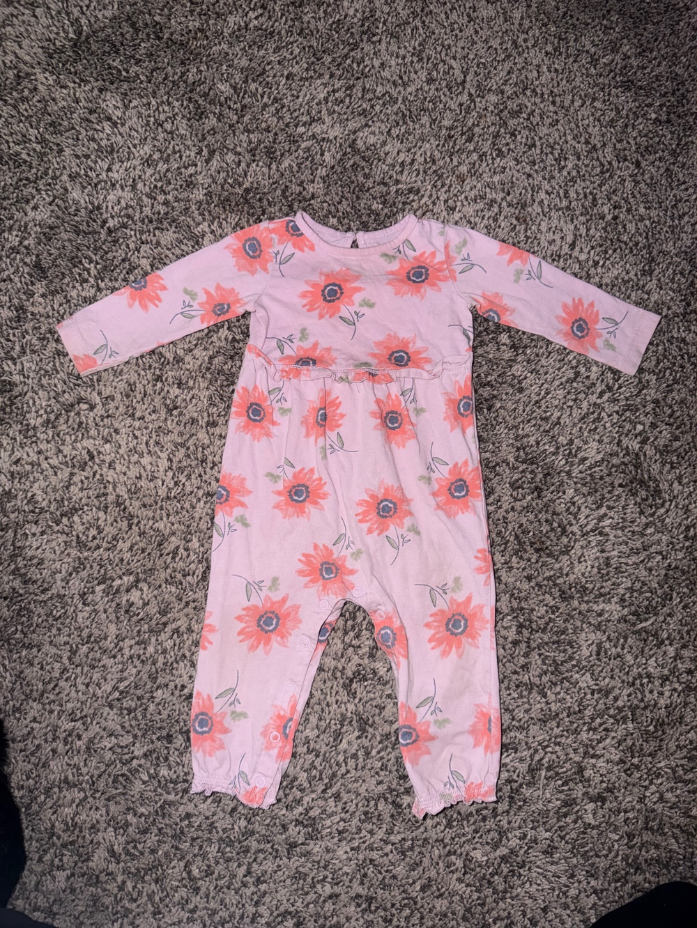 Floral Long Sleeve Jumpsuit